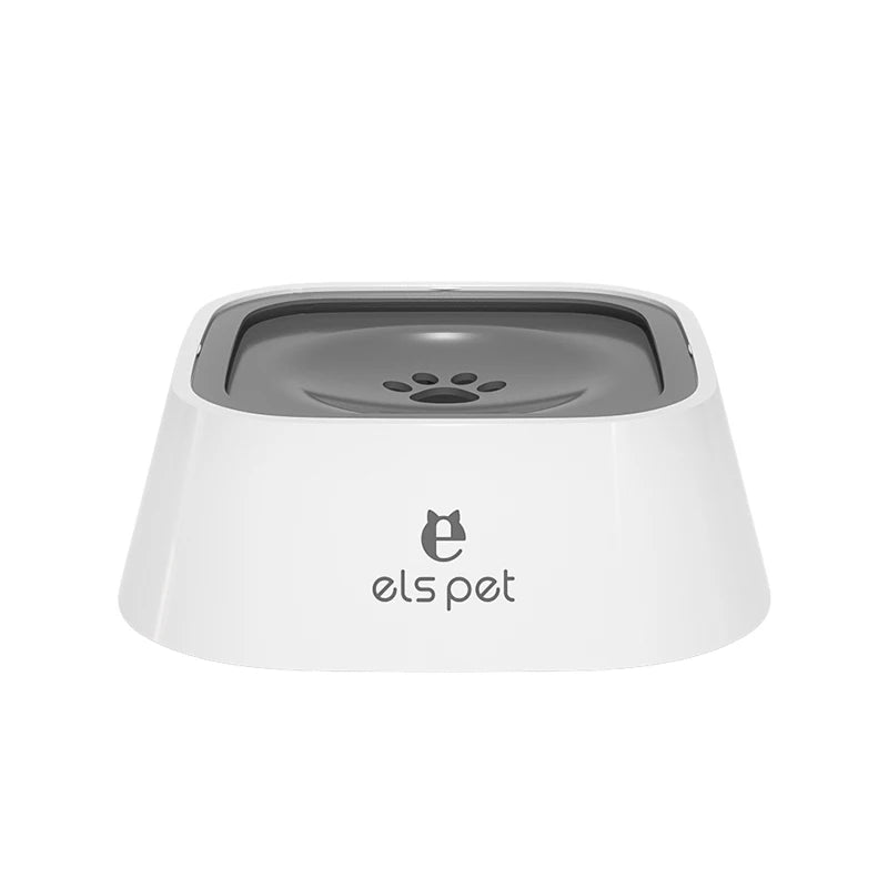 Elspet Dog Drinking Water Bowl Floating Non-Wetting Mouth Vehicle Mounted Floating Dog Cat Bowl without Spill 1L Water Dispense