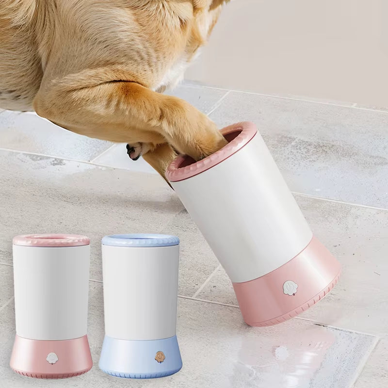 Automatic Electric Dog Paw Cleaner and Massager - USB Rechargeable Portable Pet Paw Washer